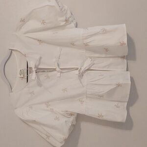Veryj Boutigue Tie Front Blouse